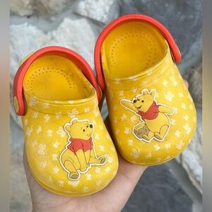 Disney Baby Winnie The Pooh Shoes Rubber Clogs Infant Size 3 Birthday Party